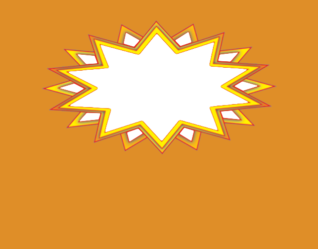 Blue overlay with star cut-out